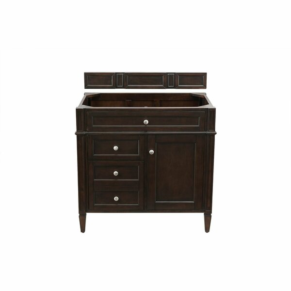 James Martin Vanities Brittany 36in Single Vanity Cabinet, Burnished Mahogany 650-V36-BNM